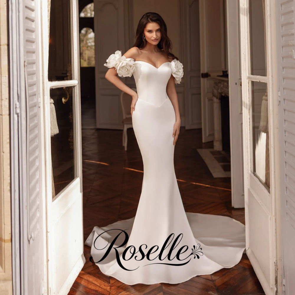 Wedding Qw - ROSELLE Vestido de Novia Sirena Sencillo