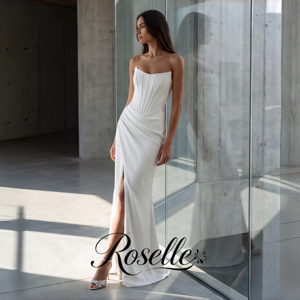 Wedding Qw - ROSELLE Vestido de Novia Sirena Sencillo