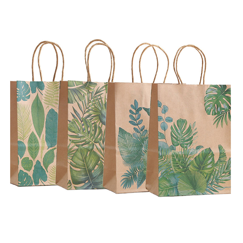 Wedding Supply Shops - Bolsa de regalo de hojas verdes