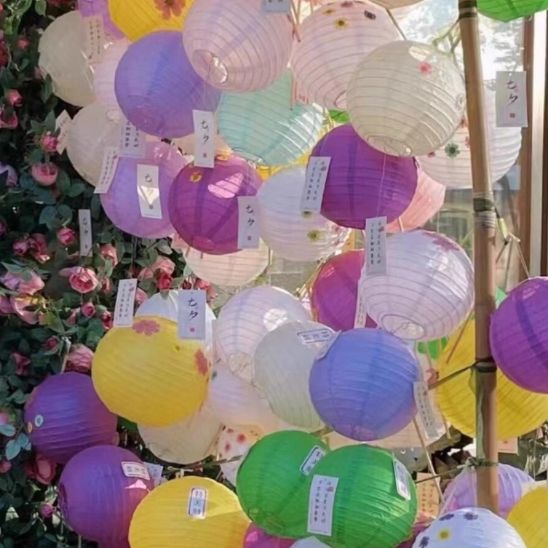 Supply Wedding Venue - Linternas de papel chinas multicolores, 40CM,