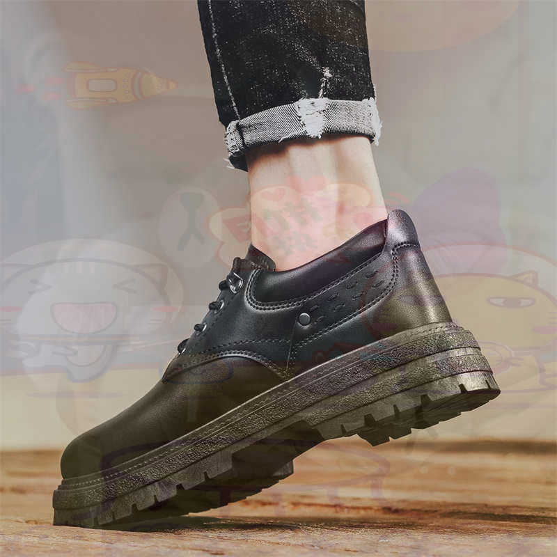 Wedding Supply Store Canada - Zapatillas deportivas de cuero Natural oscuro