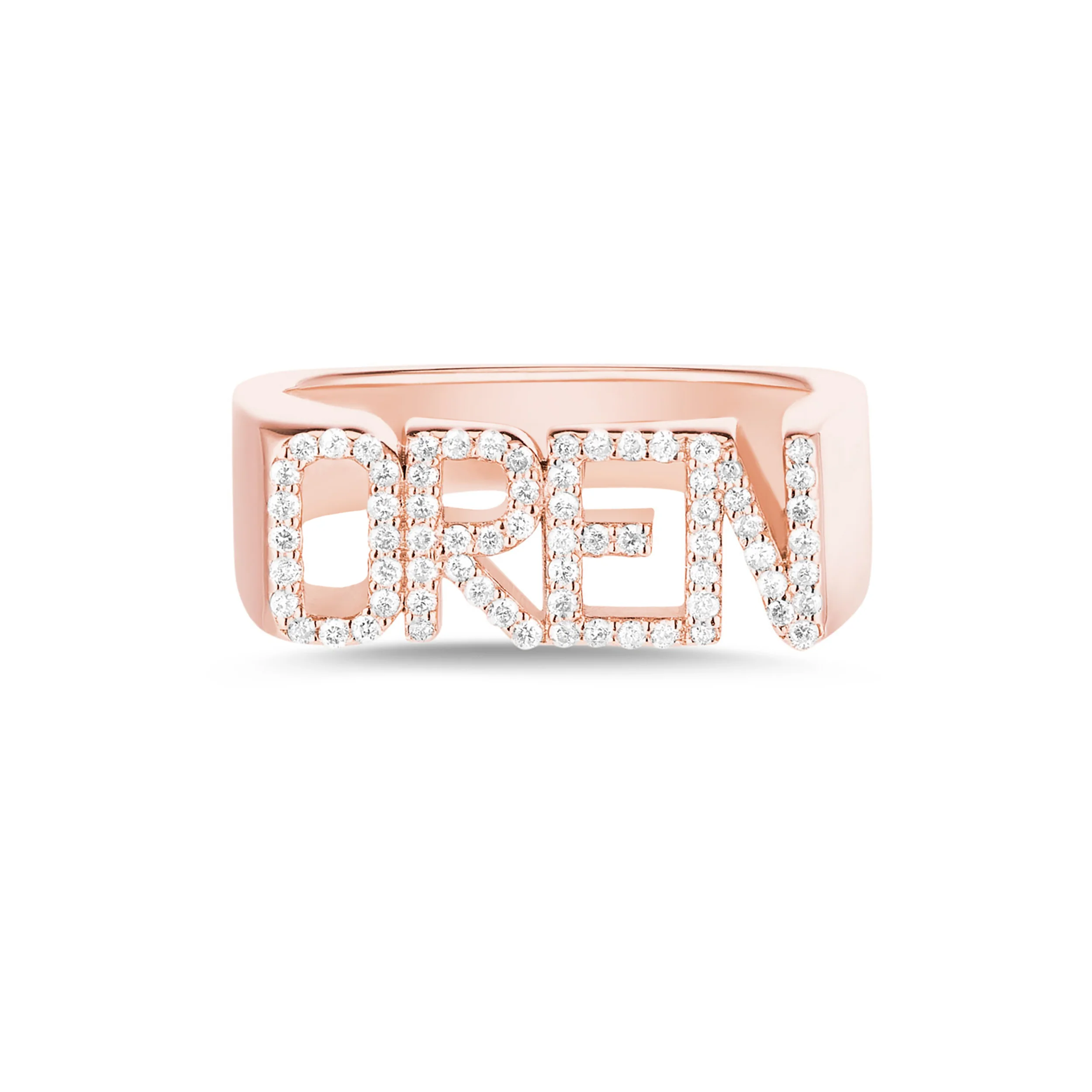 Wedding Zone - Anillo con nombre 3D Anillo con