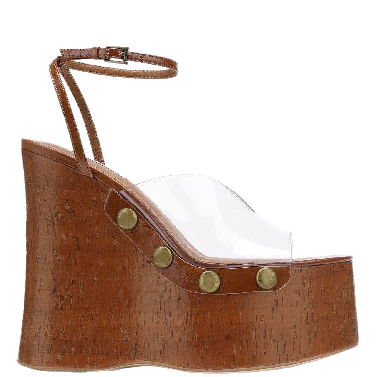 Wedding Shop - Sandalias de tacón de cuña con