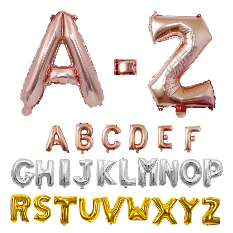Wedding Z - Globos con letras de aluminio de