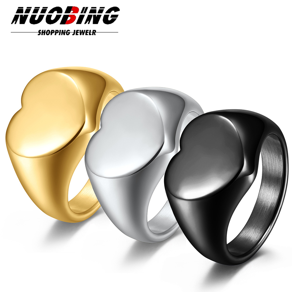 Wedding Zone - Anillo de sello personalizado para mujer,