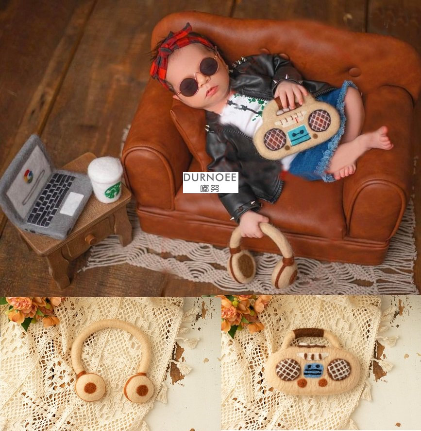 Muñeca de fieltro de lana acce - Photo Booth Prop reseña y precio
