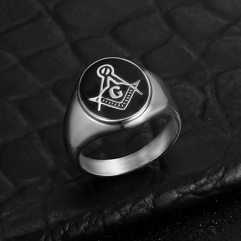 Anillo masónico de acero inoxi - Wedding Zone reseña y precio