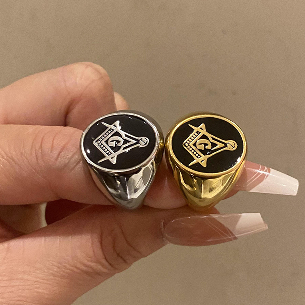Anillo masónico de acero inoxi - Wedding Zone reseña y precio