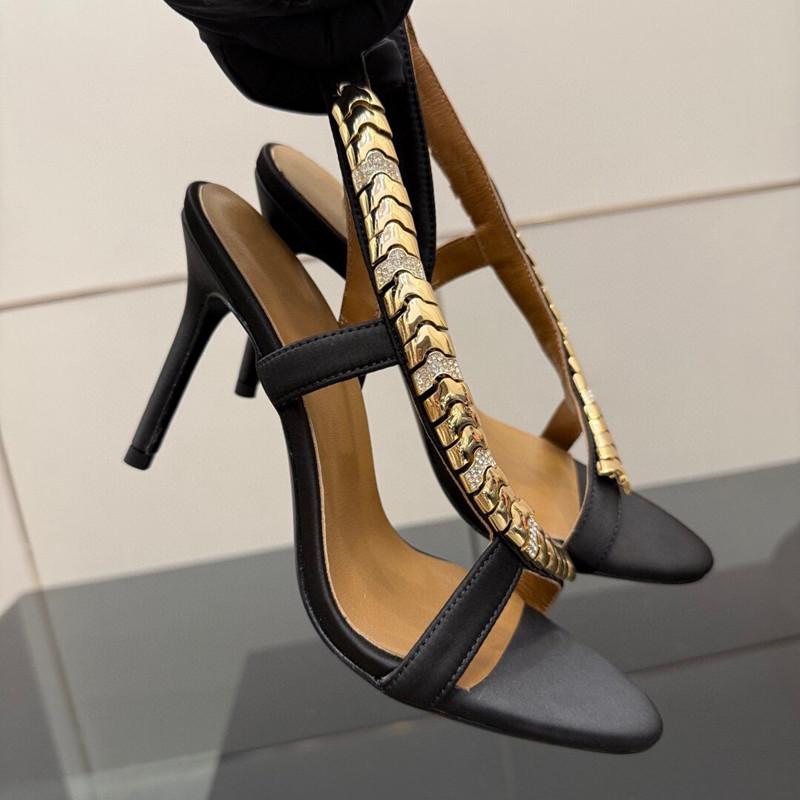 Sandalias de gladiador de saté - Wedding Fx reseña y precio