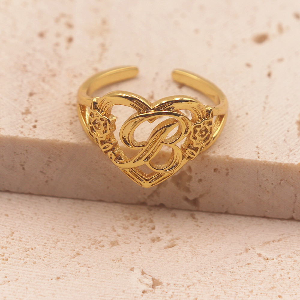 Anillo ajustable de corazón co - Wedding Z reseña y precio