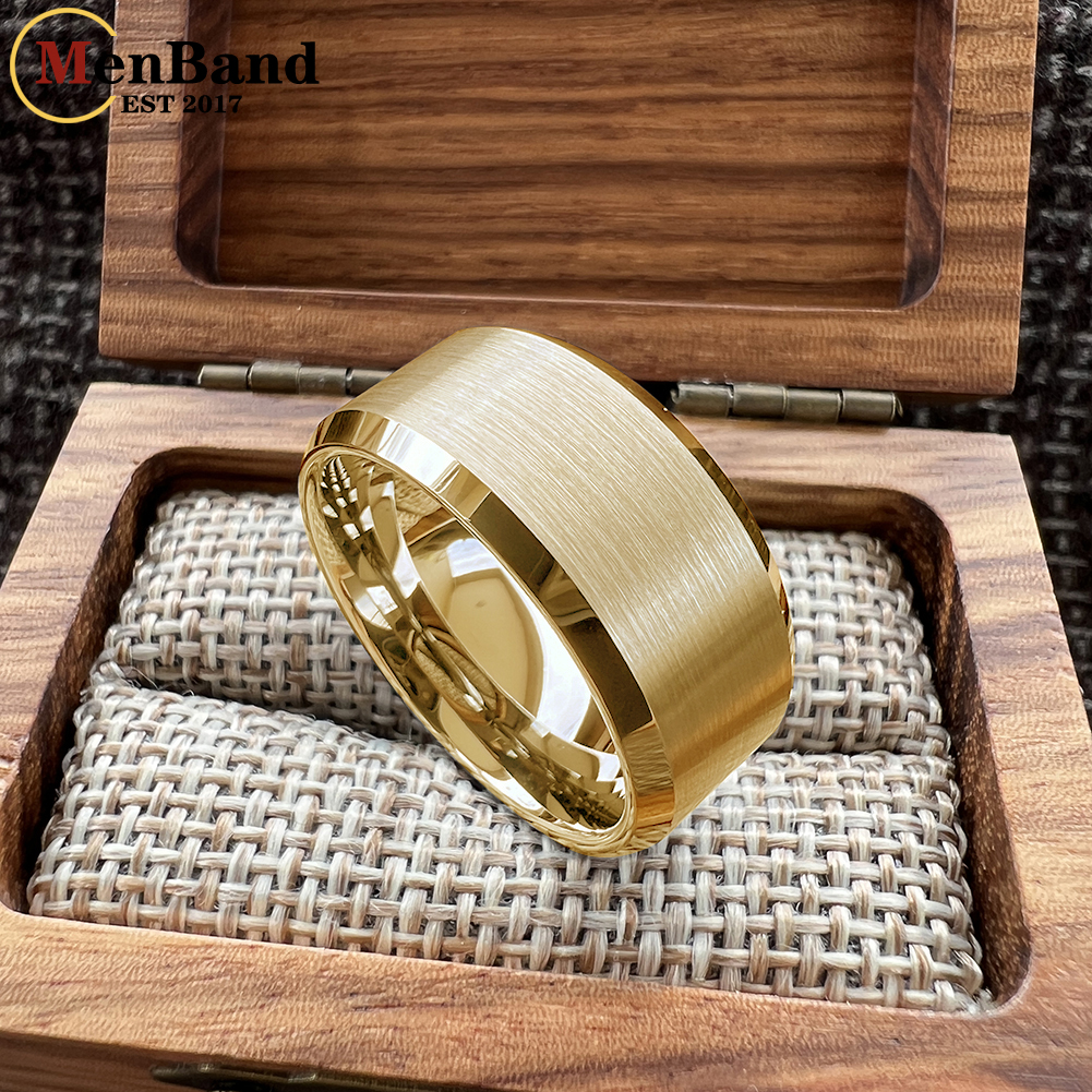 Anillo de tungsteno negro para - Wedding Zone reseña y precio