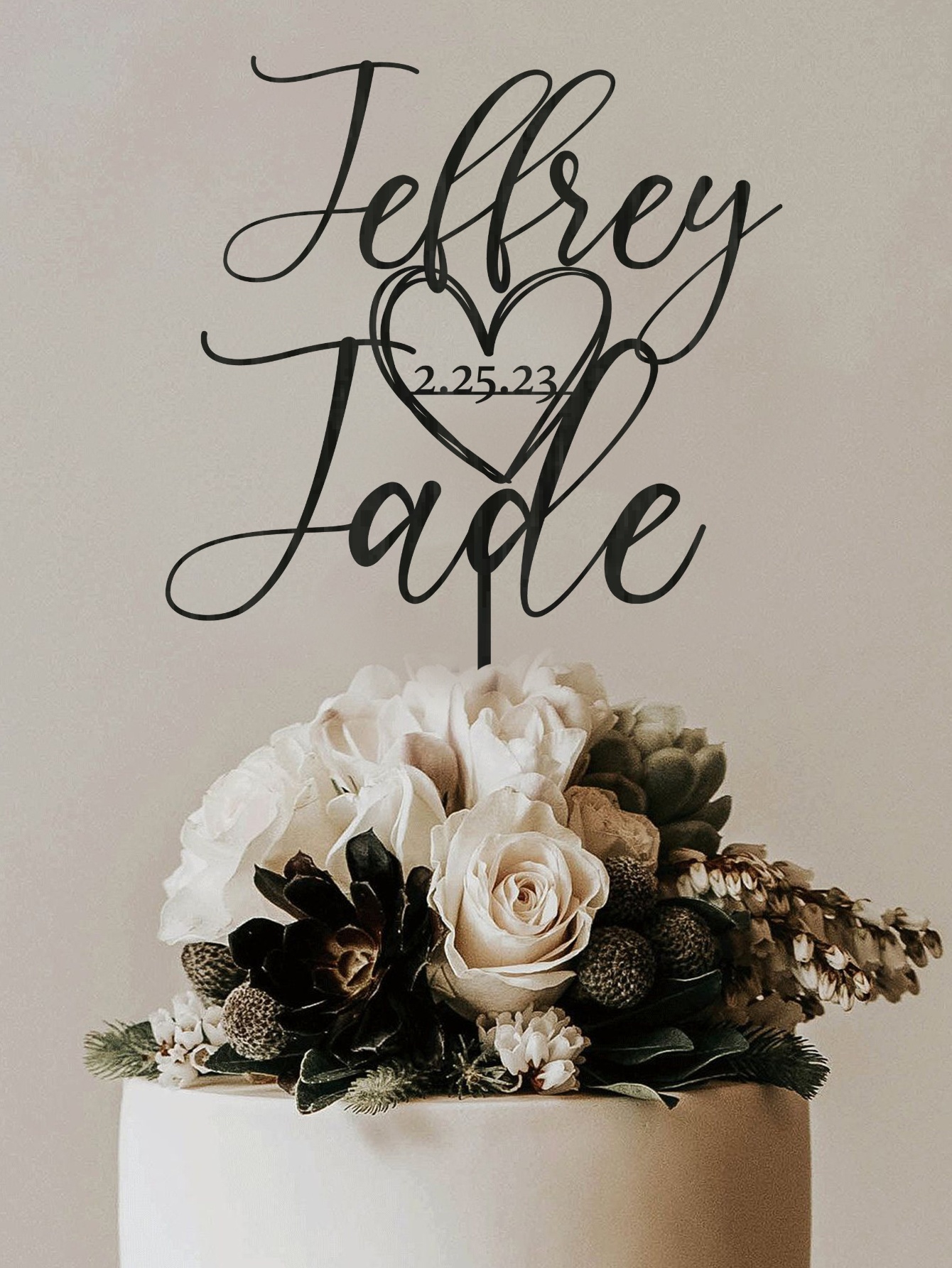 Adorno para tarta personalizad - Wedding Shop reseña y precio