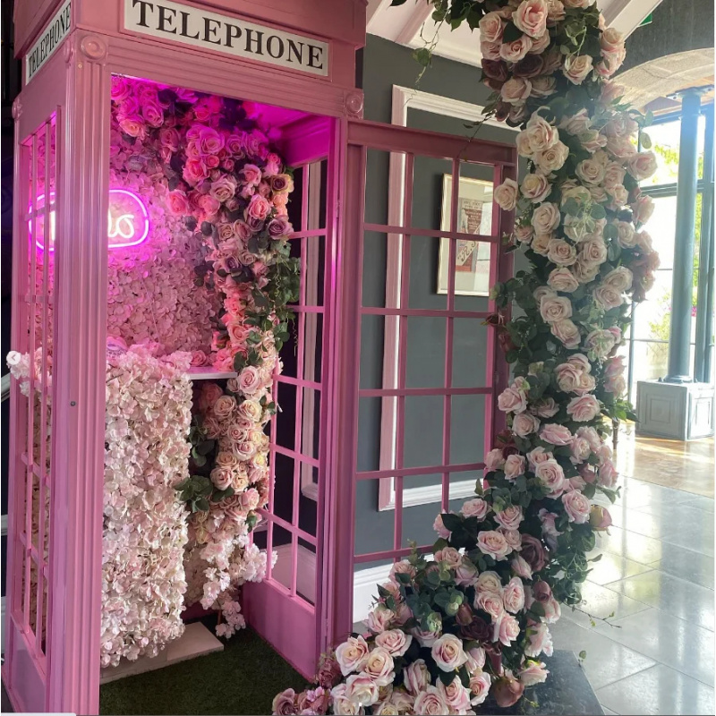 Cabina telefónica rosa persona - Photo Booth Prop reseña y precio