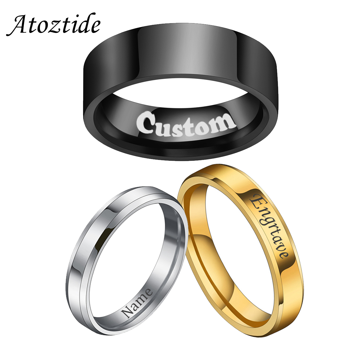 Atoztide-anillos personalizado - Wedding Zone reseña y precio