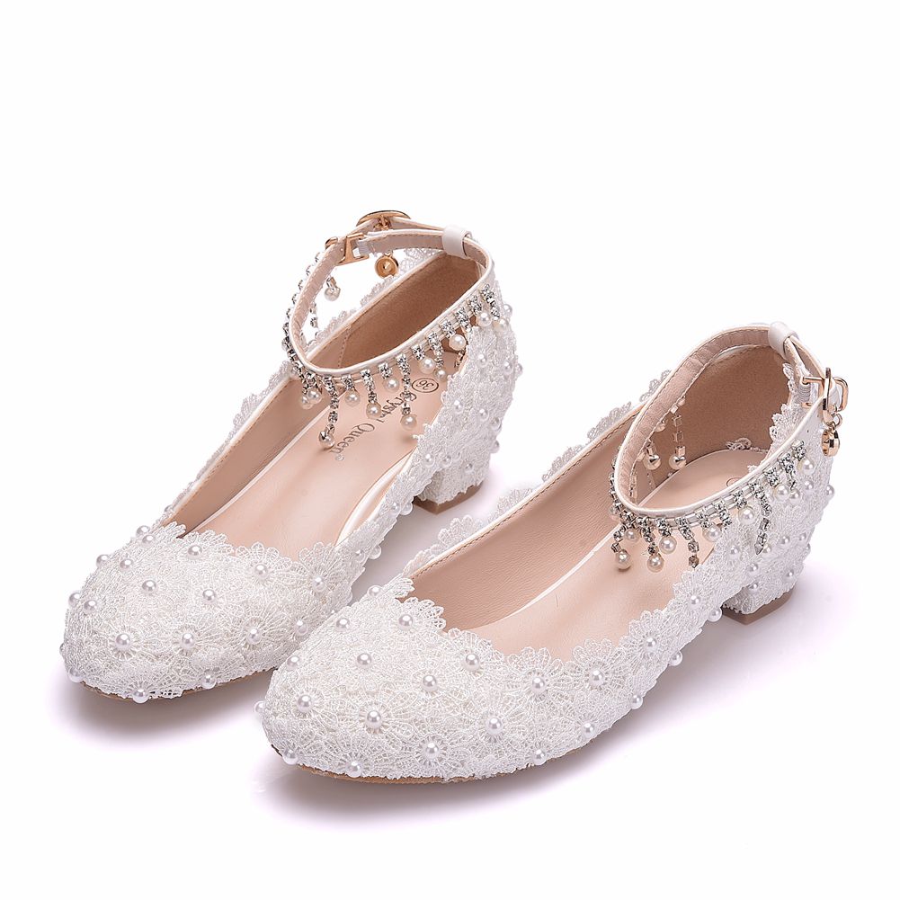 Zapatos de Tacón Bajo y Grueso - Wedding Shop reseña y precio