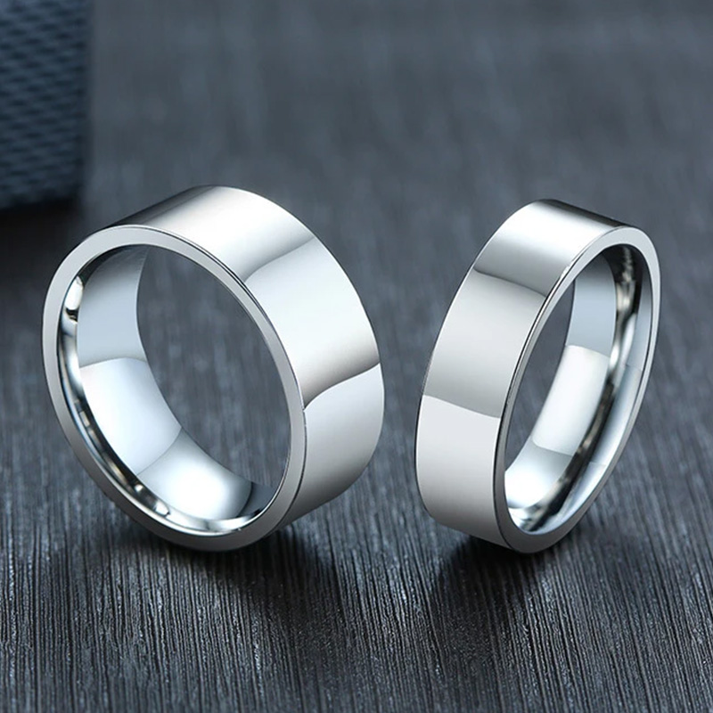 Anillos de acero inoxidable de - Wedding Zone reseña y precio