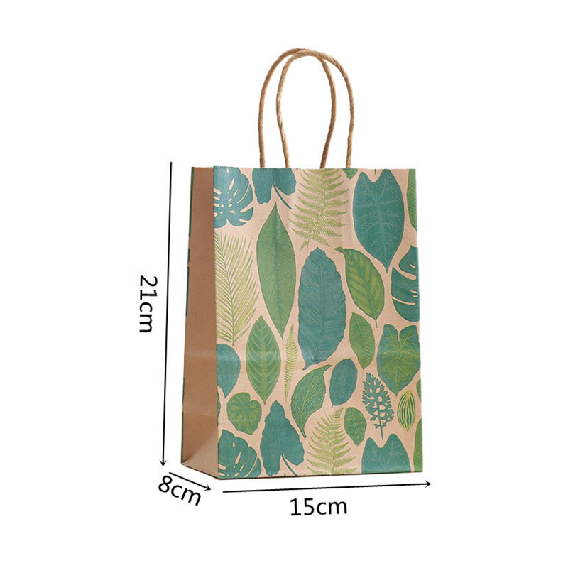 Bolsa de regalo de hojas verde - Wedding Supply Shops reseña y precio