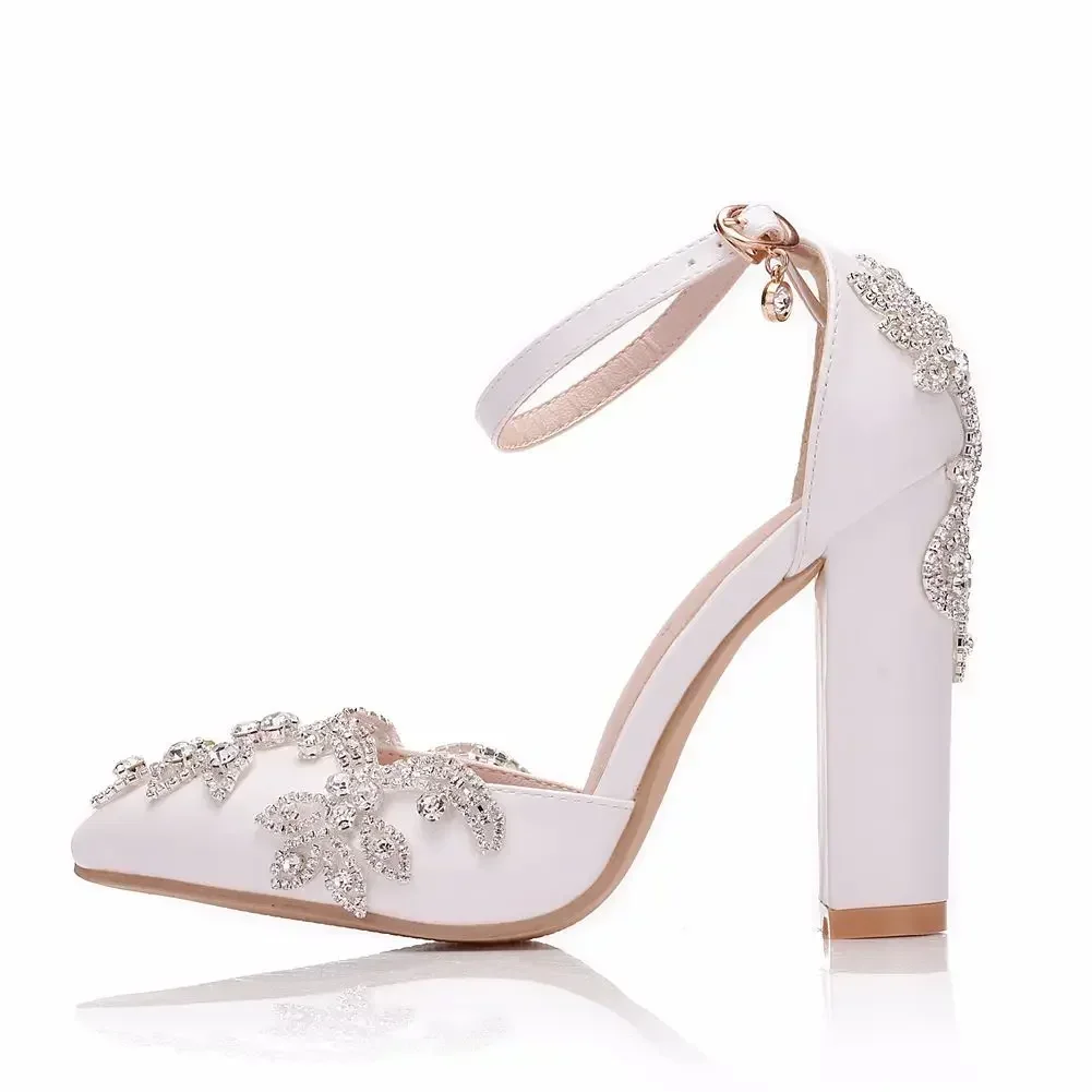 Zapatos de tacón grueso con pu - Wedding Shop reseña y precio