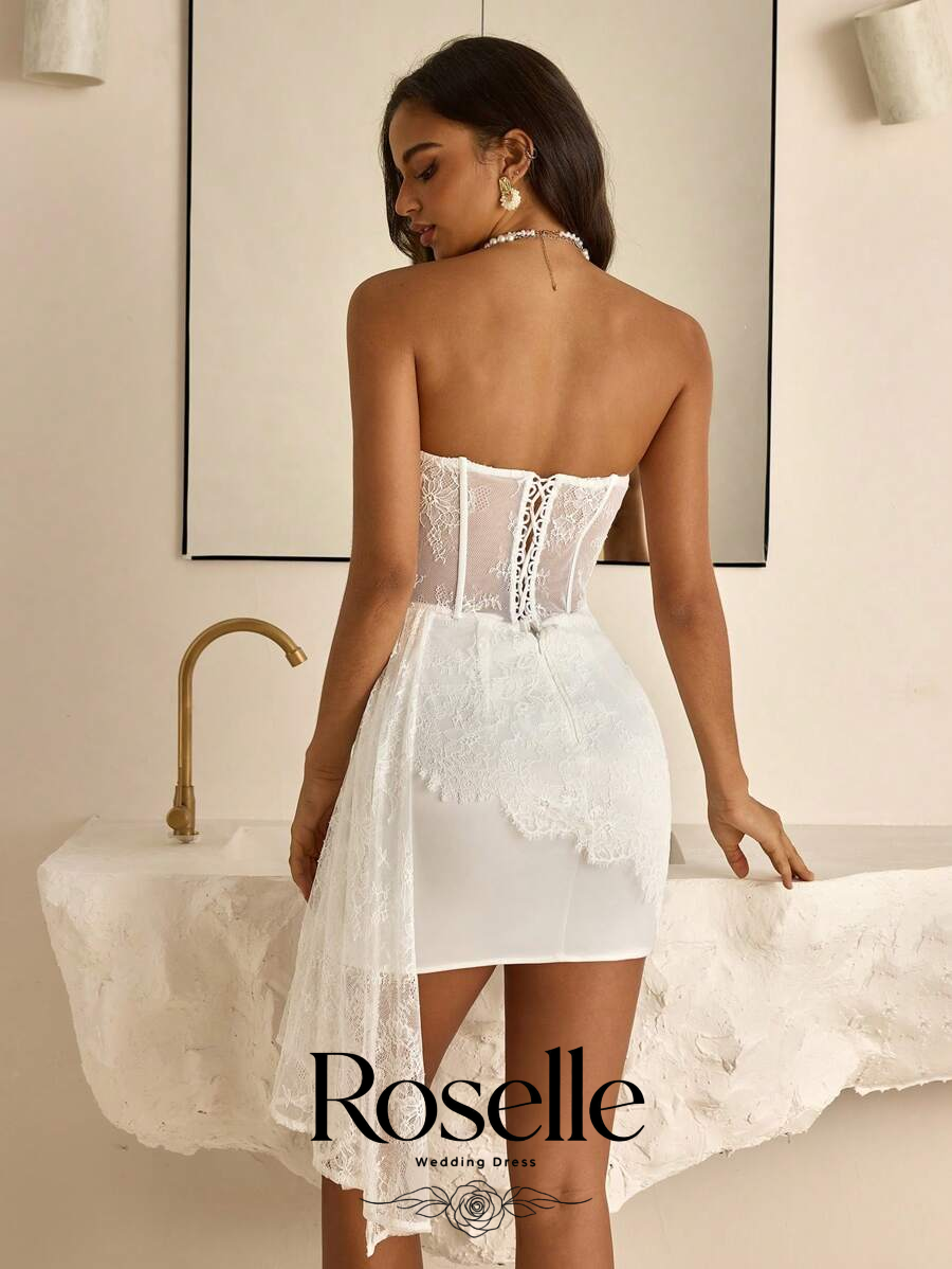 ROSELLE Mini Vestido de Novia  - Wedding Qw reseña y precio