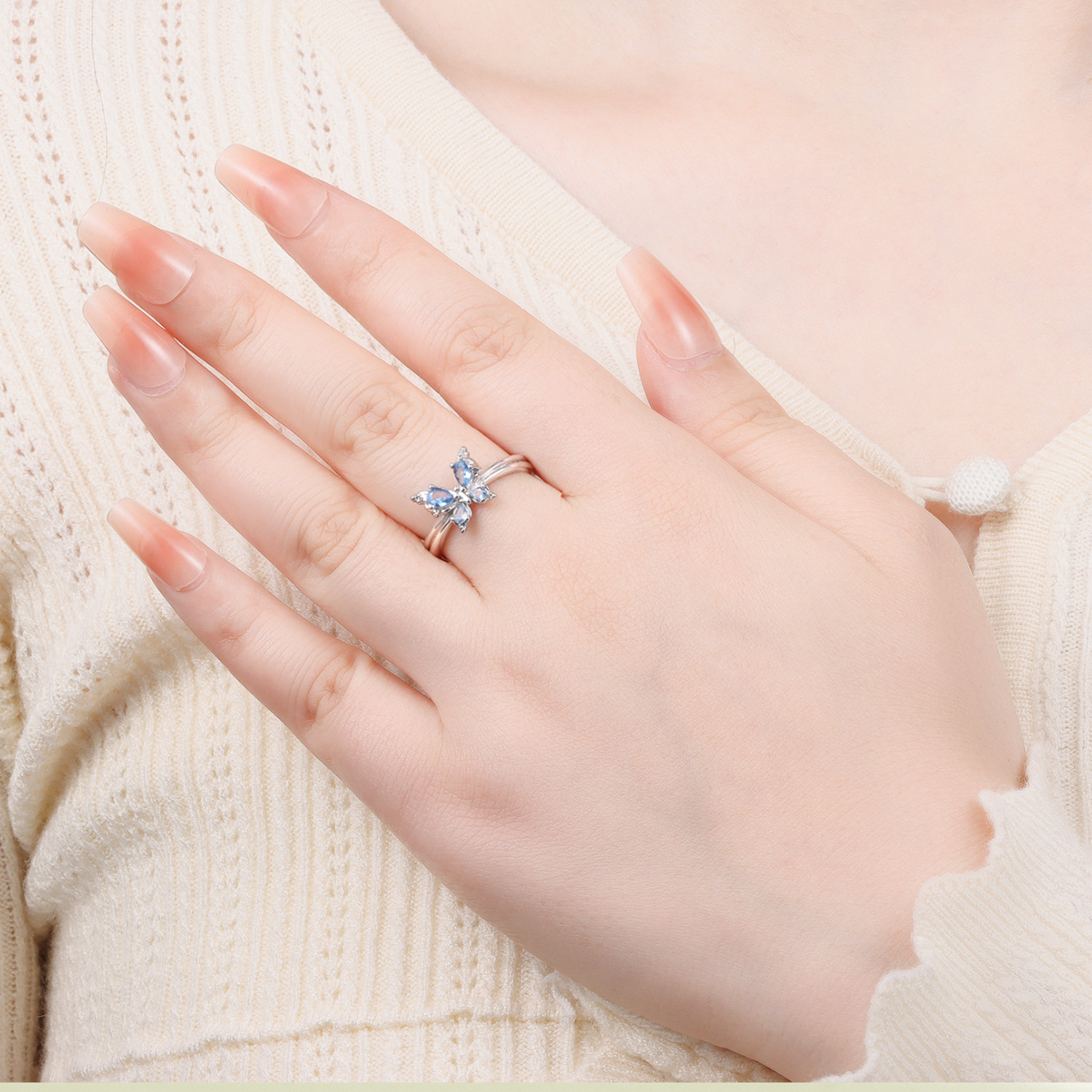 Elegante anillo de mariposa de - Wedding Z reseña y precio