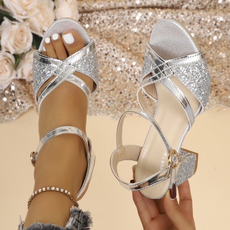 Sandalias de tacón de bloque p - Wedding Fx reseña y precio