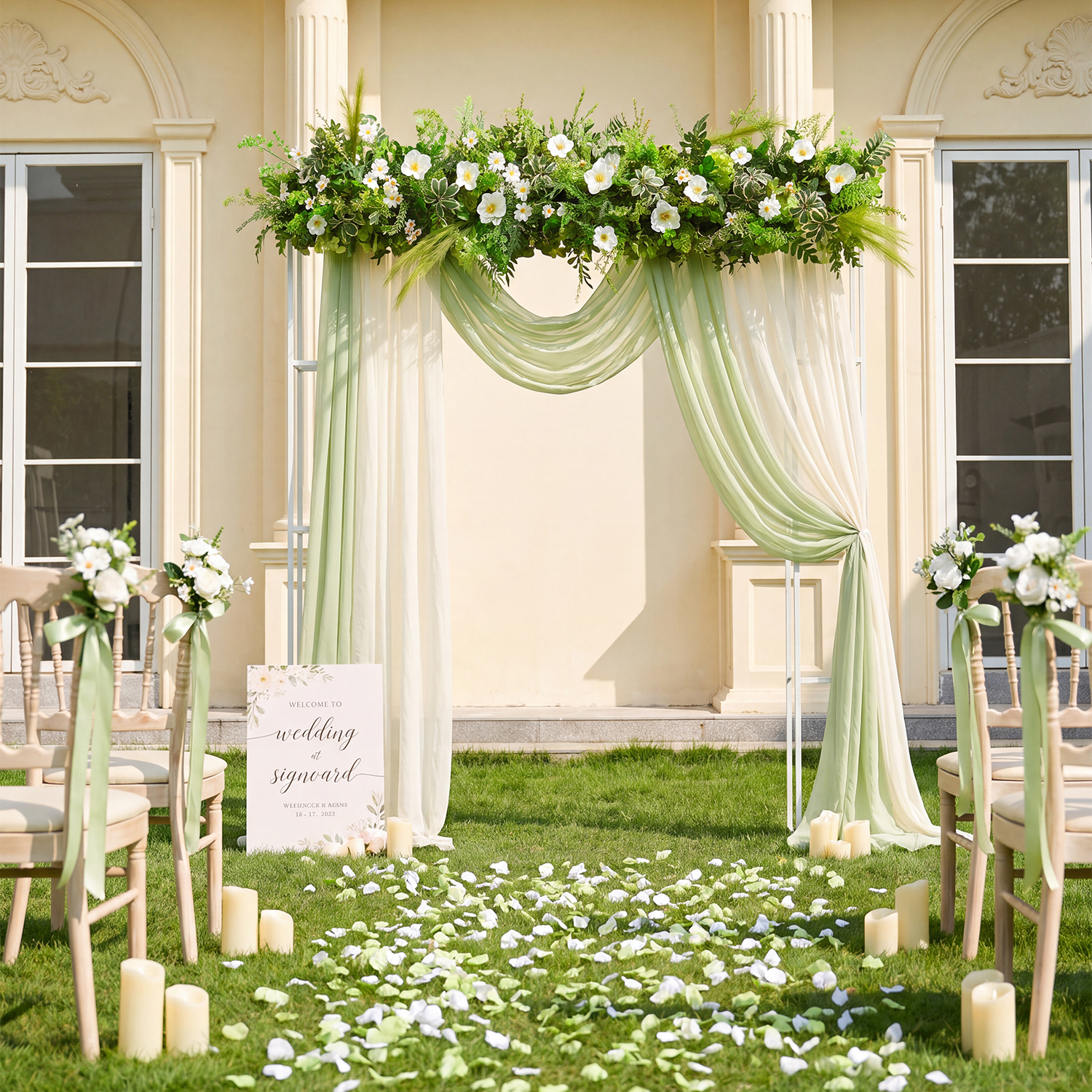 Uflower Decoración Floral para - Supply Wedding Venue reseña y precio