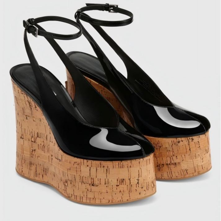 Sandalias de tacón de cuña con - Wedding Shop reseña y precio