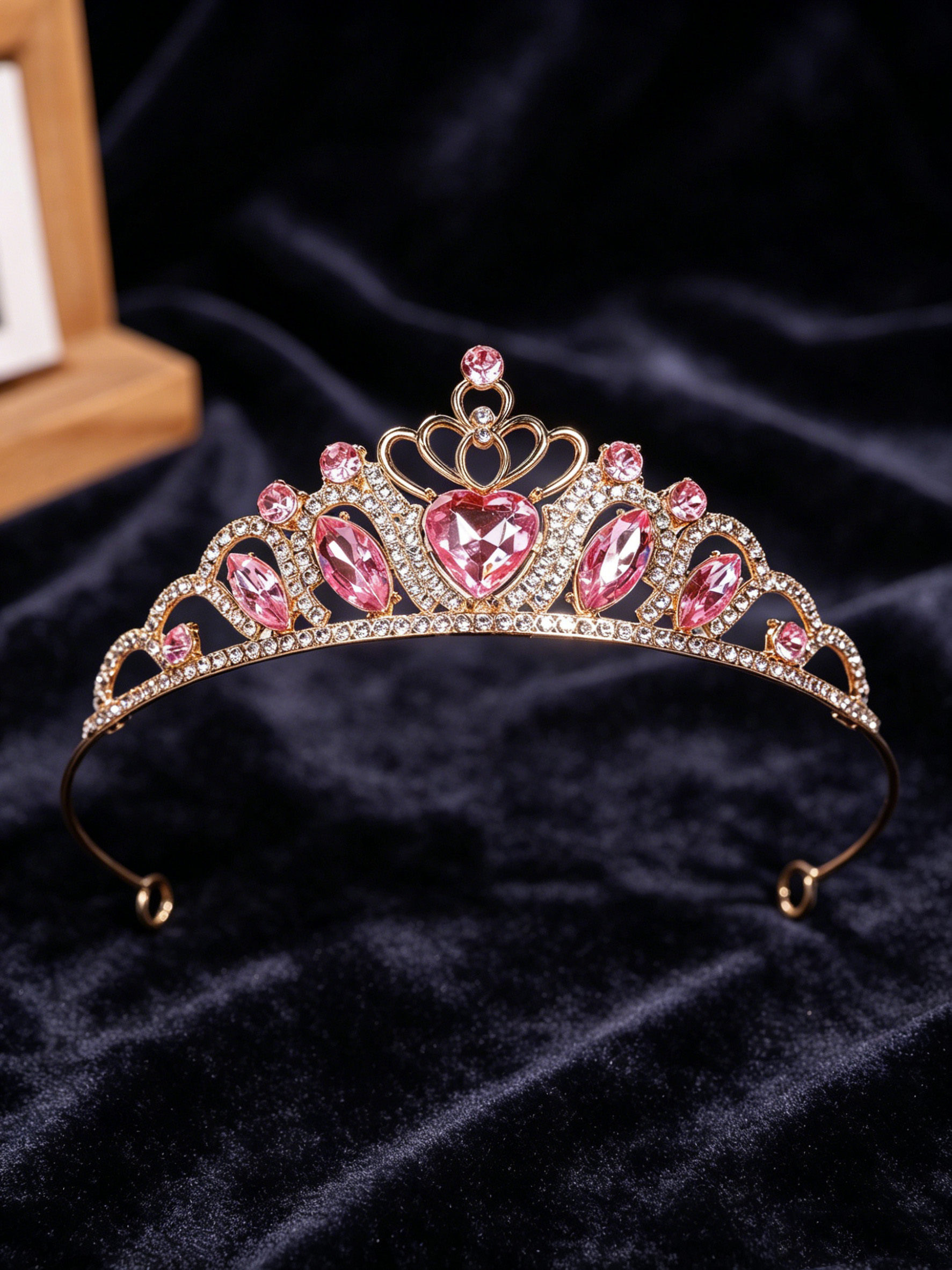 Corona de diamantes de imitaci - Wedding Shop reseña y precio