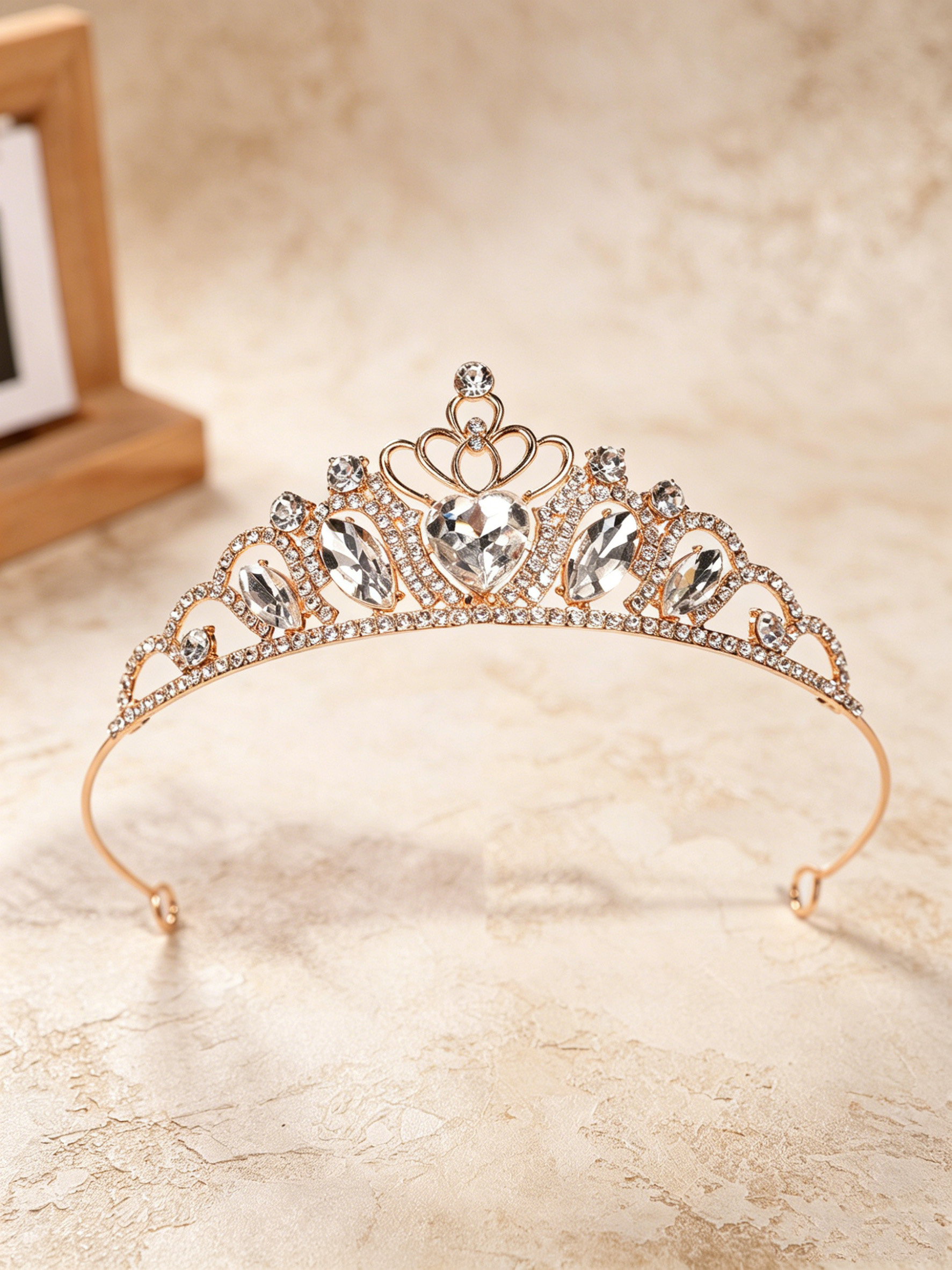 Corona de diamantes de imitaci - Wedding Shop reseña y precio