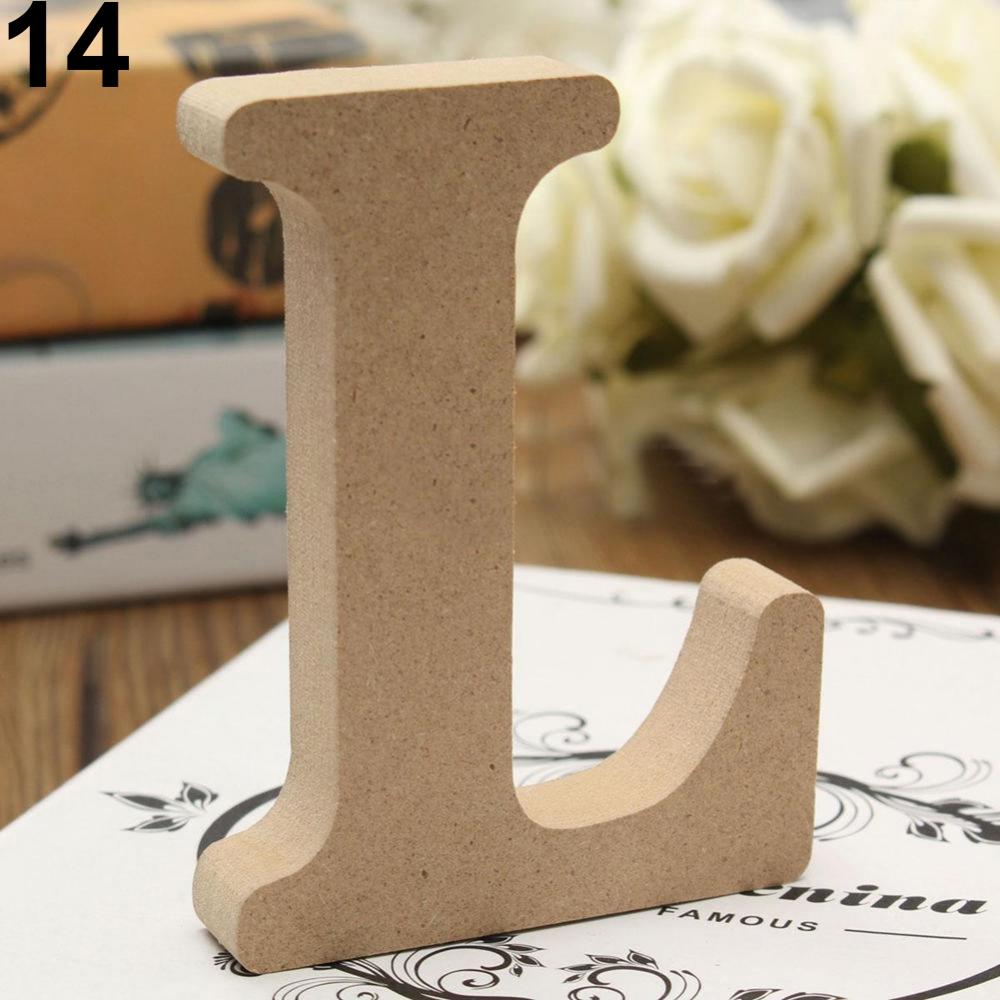 Letras del alfabeto de madera  - Wedding Z reseña y precio