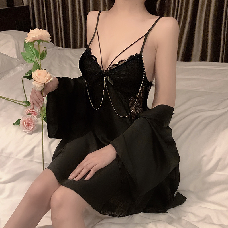 Camisón de encaje de retazos p - Wedding Qw reseña y precio