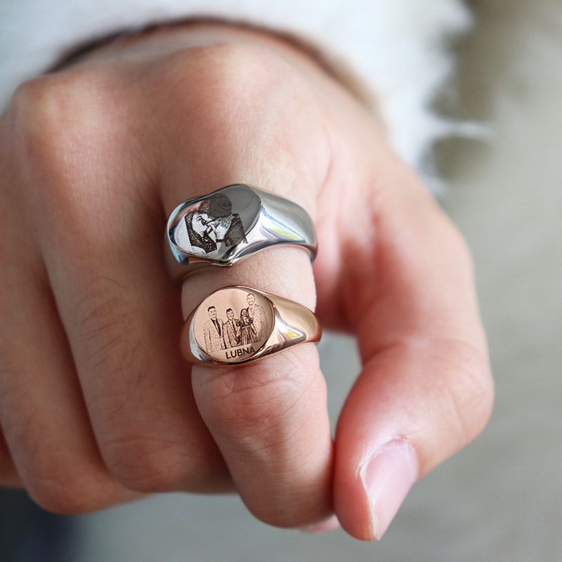 Anillos redondos de corazón co - Wedding Zone reseña y precio