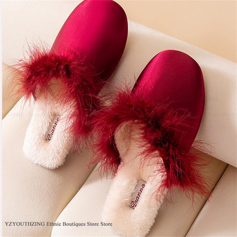 Pantuflas de Plumas de Lujo, P - Wedding Shop reseña y precio