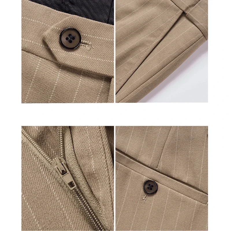 Traje cruzado a rayas para hom - Wedding Fx reseña y precio