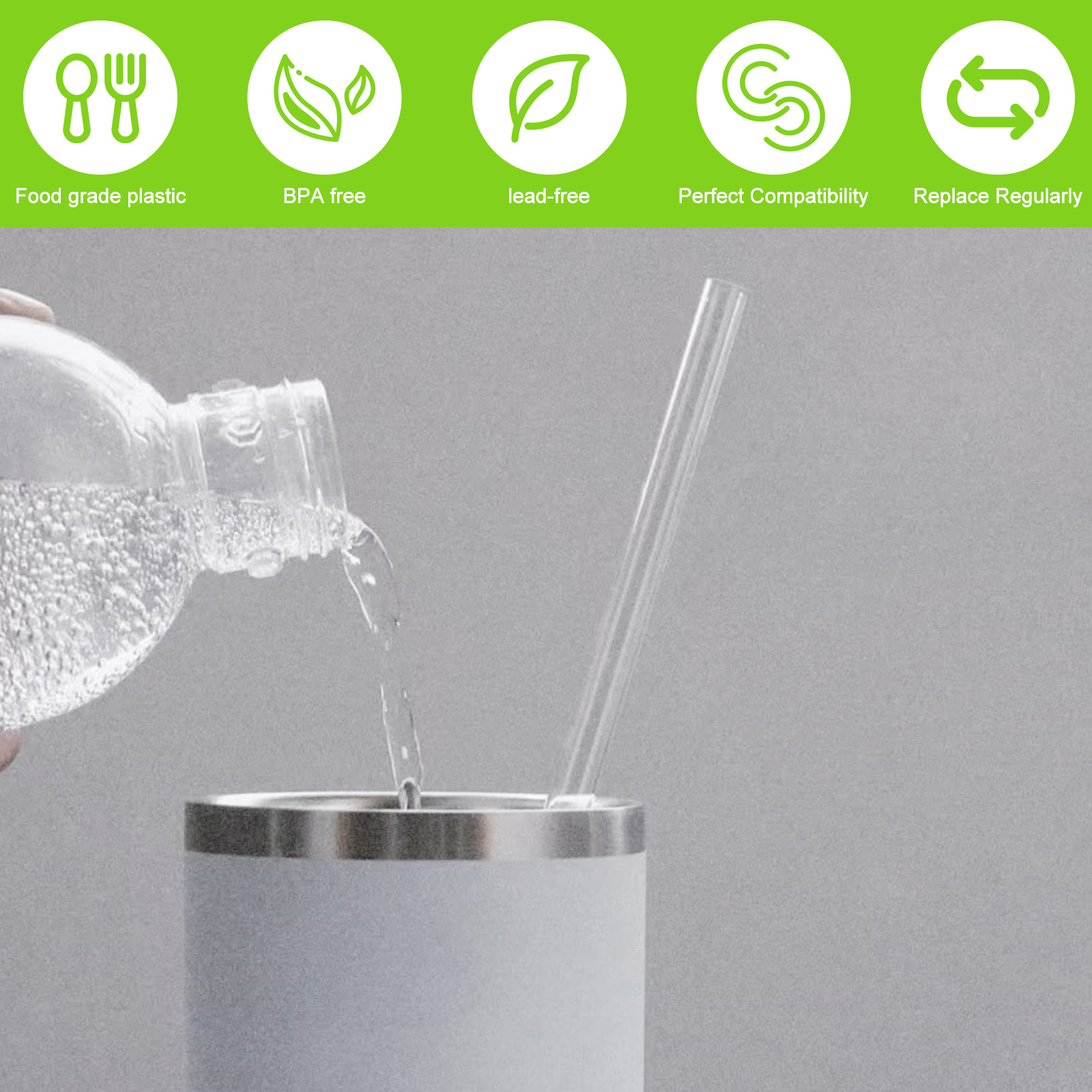 Pajitas para beber, pajita par - Wedding Water Supply reseña y precio