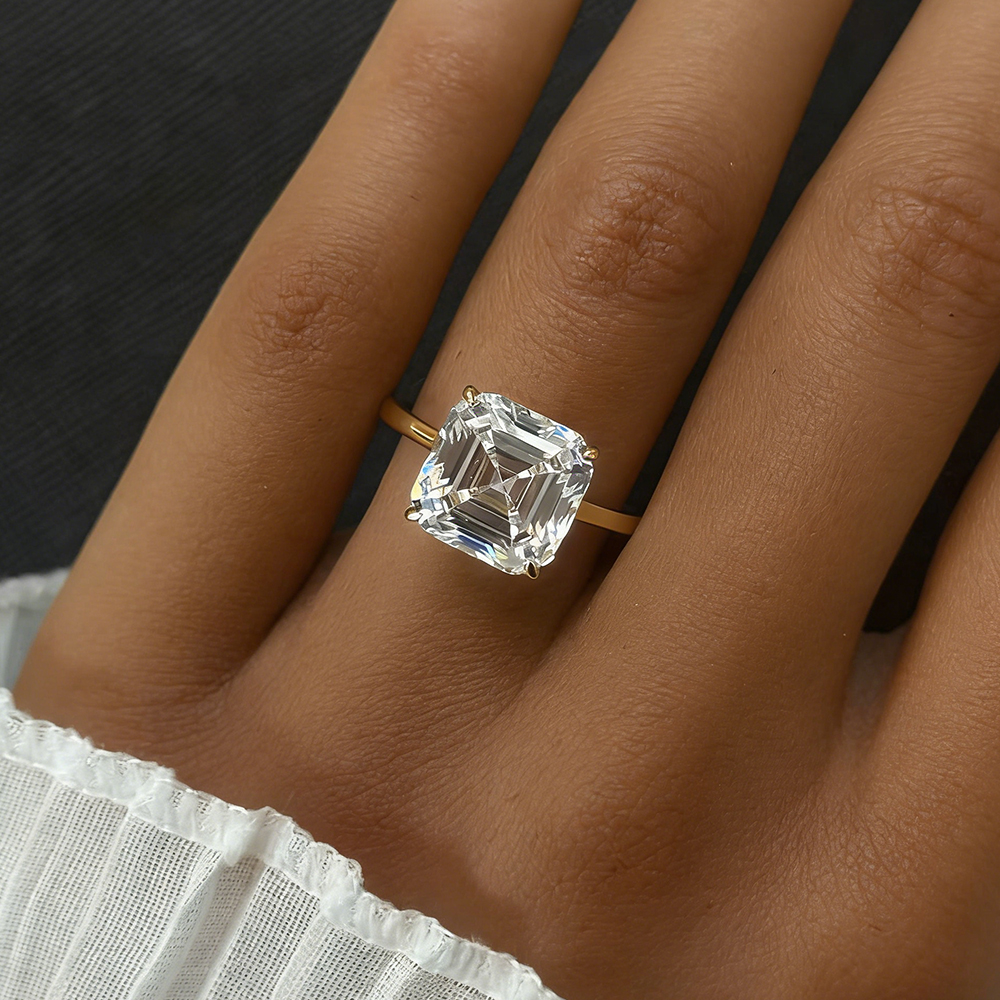 EWYA Asscher Cut 1/2/3/5CT 3EX - Wedding Zone reseña y precio