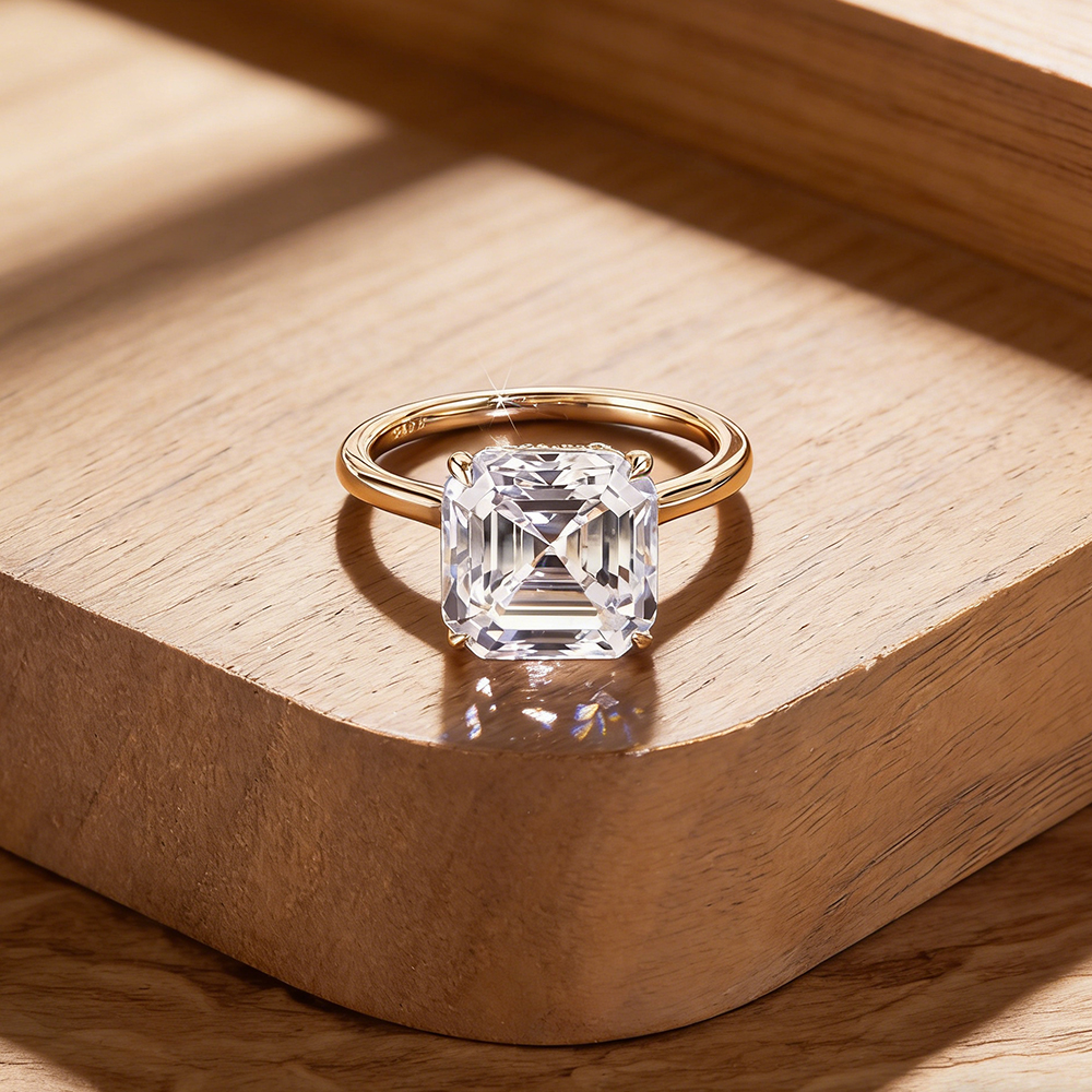 EWYA Asscher Cut 1/2/3/5CT 3EX - Wedding Zone reseña y precio