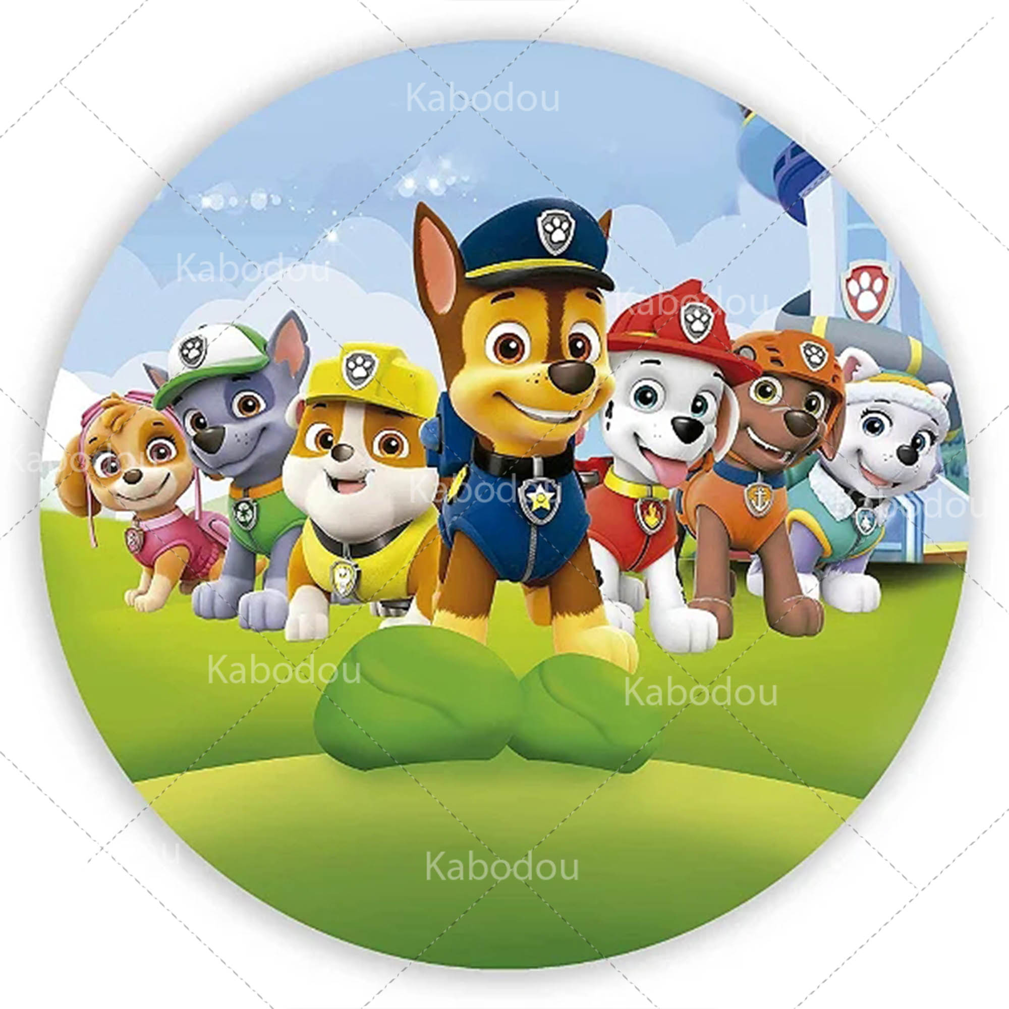 Fondo Redondo de Patrulla Cani - Photo Booth Prop reseña y precio