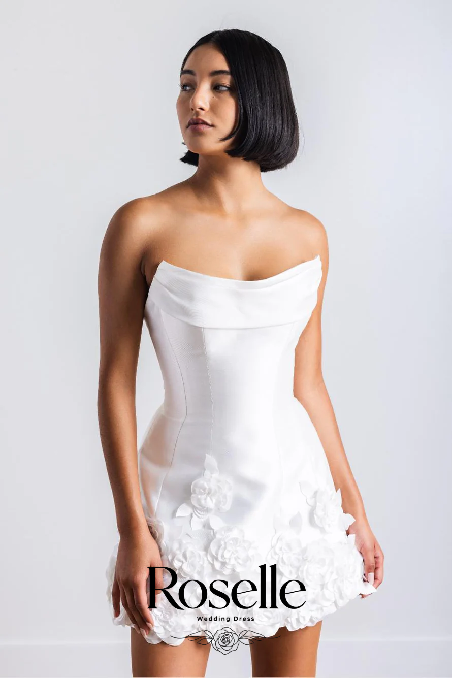 ROSELLE Mini Vestido de Novia  - Wedding Qw reseña y precio