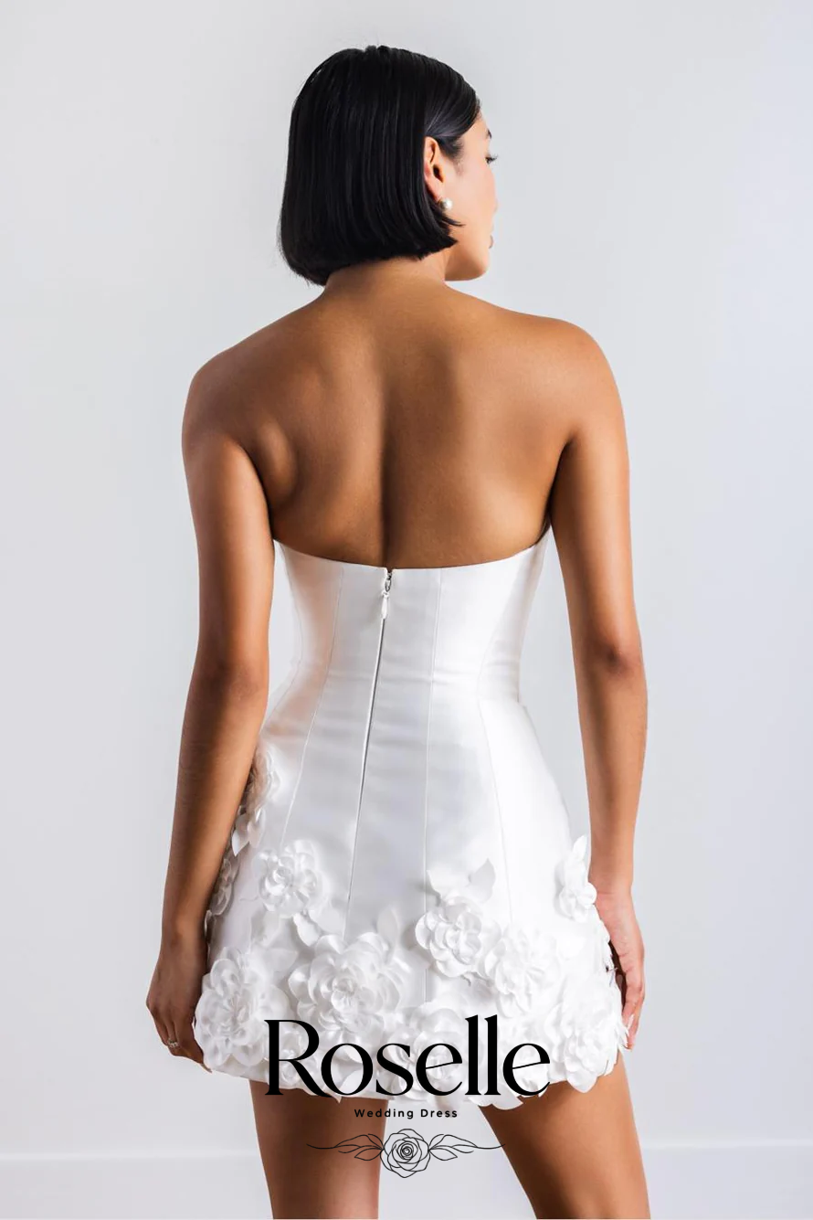 ROSELLE Mini Vestido de Novia  - Wedding Qw reseña y precio