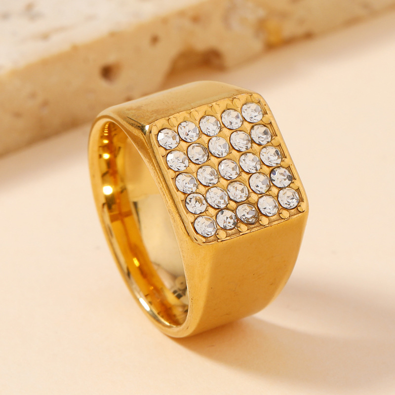 Anillo de sello de circonia cú - Wedding Z reseña y precio