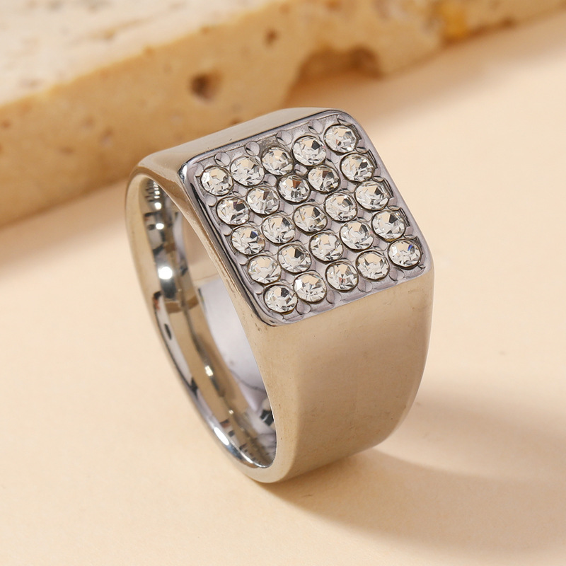Anillo de sello de circonia cú - Wedding Z reseña y precio