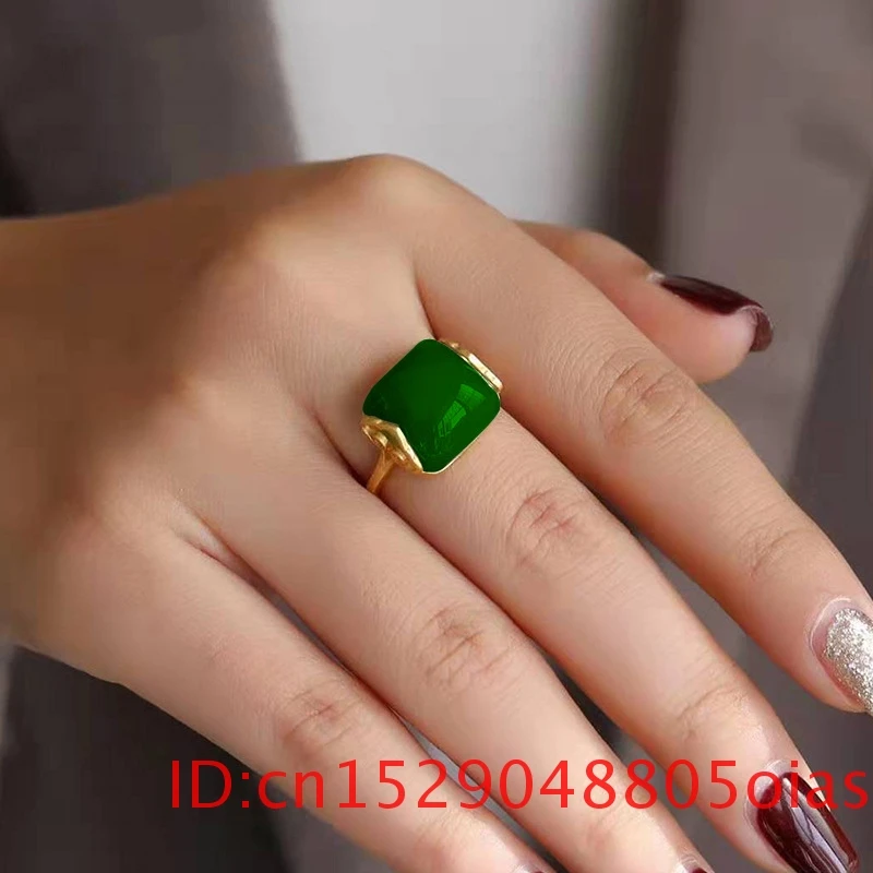 Anillo de Jade Natural Hetian, - Wedding Zone reseña y precio